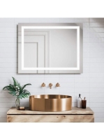 Sapho Aurum Pultra ültethető inox mosdó Click-Clack lefolyóv