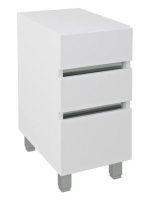 Sapho Avice Állószekrény 3 fiókkal 30x70,5x48 cm, fehér AV06