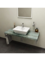 Sapho Avice mosdópult 70x49,5 cm, akvamarin AV076 - Fürdőszo