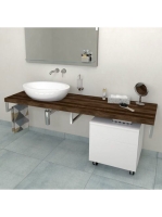 Sapho Avice mosdópult 150x49,5 cm, sötét tölgy AV1511 - Fürd