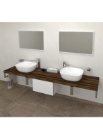 Sapho Avice mosdópult 180x49,5 cm, sötét tölgy AV1811 - Fürd