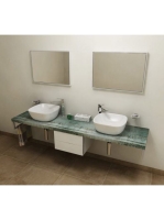 Sapho Avice mosdópult 180x49,5 cm, akvamarin AV186 - Fürdősz