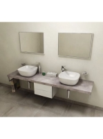 Sapho Avice mosdópult 210x49,5 cm, cement szürke AV217 - Für