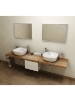 Sapho Avice mosdópult 220x49,5 cm, régi fa AV228 - Fürdőszob