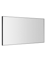Sapho Arowana keretes tükör 120x60 cm matt fekete AWB1260 -