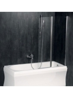 Polysan Paloma kádparaván 120 cm, csiszolt alumínium kerette