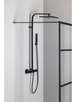 Sapho Gelco Cure Black merőleges merevítő 140 cm, matt feket