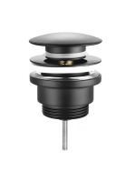 Sapho Click-Clack mosdólefolyó 1“1/4, fekete CV1002B - Fürdő