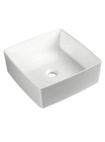 Sapho Crox öntött márvány mosdó 40x40 cm, fehér CX400 - Fürd