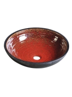 Sapho Attila kerámia mosdó 42,5x14 cm, paradicsomvörös/keroz