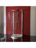 Polysan Lucis Line félköríves zuhanykabin 100x100 cm, átláts