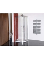 Polysan Lucis Line íves zuhanykabin 120x90 cm, átlátszó üveg