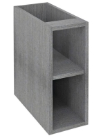 Sapho Odetta nyitott polcos szekrény 20x50x43,5 cm, ezüst tö