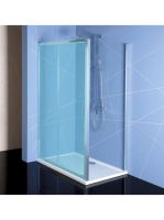 Polysan Easy Line oldalfal 90x190 cm Transzparent üveg, króm