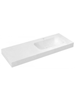 Sapho Emico jobbos Rockstone mosdó 200x50 cm, matt fehér EM2