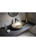 Sapho Formigo beton mosdó 60x40cm, arany FG121 - Fürdőszoba