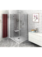 Polysan Fortis Line oldalfalhoz zuhanyajtó 80 cm, balos, kró