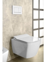 Sapho Glanc Rimless fali WC csésze 37x51,5 cm, fehér GC321 -