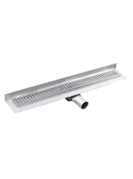 Sapho Gelco Manus rozsdamentes acél zuhanyfolyóka fal éléhez