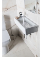 Aqualine Small kerámia mosdó 50x24,5 cm, fehér HF090 - Fürdő