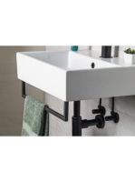 Sapho Hang törölközőtartó mosdó alá 46 cm, matt fekete HG460