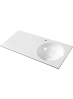 Sapho Juno öntött márvány mosdó 100x47 cm, jobbos JU102 - Fü