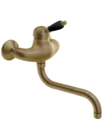 Sapho Kirké fali egykaros csaptelep, fekete kerámia karral,