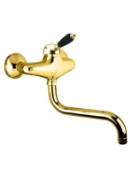 Sapho Kirké fali egykaros csaptelep, fekete kerámia karral,