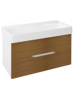 Sapho Mediena két fiókos mosdótartó szekrény pipererendezőve