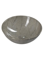 Sapho Dalma kerámia mosdó 42x42 cm, szürke márvány MM113 - F