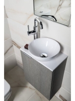 Sapho Minor öntött márvány mosdó 26x11 cm, túlfolyó nélkül,