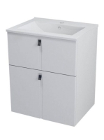 Sapho MITRA mosdótartó szekrény, 59,5x70 cm, fehér, MT061 -