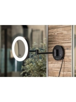 Sapho fali kozmetikai tükör LED világítással, 3x-os nagyítás