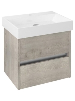 Sapho Nirona 2 fiókos mosdótartó szekrény 57x43 cm, mokka tö