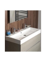 Sapho Orinoko öntött márvány mosdó 100x42 cm, fehér OR101 -