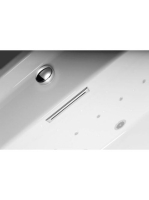 Polysan Cut le- és túlfolyó, klik-klak leeresztővel, króm PC