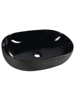 Sapho Priori kerámia mosdótál 58x40 cm, fekete PI031 - Fürdő