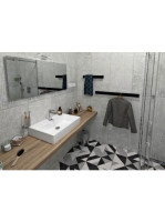 Sapho Patron törölközőtartó 80 cm, matt fekete PX079 - Fürdő