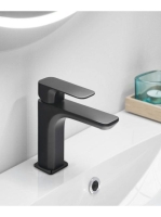 Sapho Spy mosdócsaptelep leeresztő nélkül, matt fekete PY02/