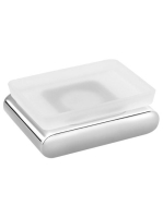 Sapho Flori tejüveges szappantartó, króm RF002 - Fürdőszoba