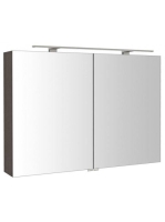 Sapho Riwa két ajtós tükrös szekrény LED világítással 101x70