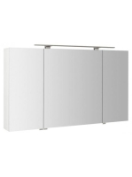 Sapho Riwa három ajtós tükrös szekrény LED világítással 121x