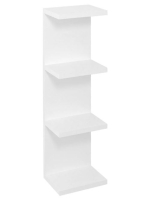 Sapho Riwa nyitott polcos szekrény 20x70x15 cm, fényes fehér