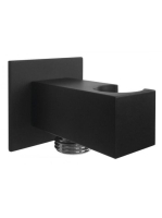 Sapho fix zuhanytartó fali csatlakozóval 1/2˝, matt fekete S