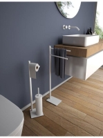 Sapho Trilli Gedy törölközőtartó állvány, matt fehér TR3122