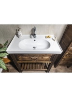 Sapho Brand kerámia mosdó túlfolyóval 80x45 cm, fehér TU0422