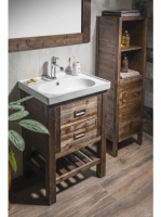 Sapho Brand kerámia mosdó túlfolyóval 60x45 cm, fehér TU0428