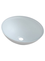 Sapho Beauty Telica gravírozott üvegmosdó 42x14,5 cm, matt f