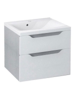 Sapho Wave II két fiókos mosdótartó szekrény 60x69x48 cm, fe