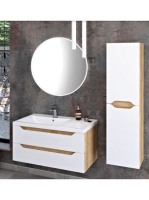 Sapho Wave II mosdótartó szekrény 2 fiókkal 80x48x45 cm, pip